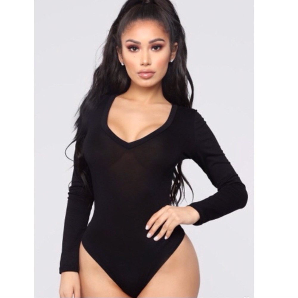 Black Fashion Nova Bodysuit